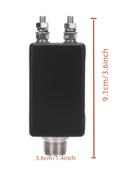 Wangxi Siyah 1:4 Yüksek Güç Balun Kısa Dalga Radyo Anten Bağlantı Terminali Qrp Bahçe