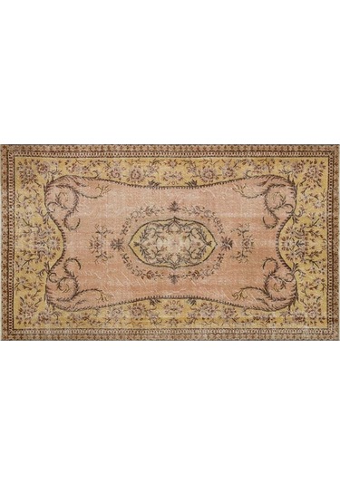 Eşsiz Anadolu Vintage Eskitme El Dokuma Halı 1,53 X 2,67 Cm 9085