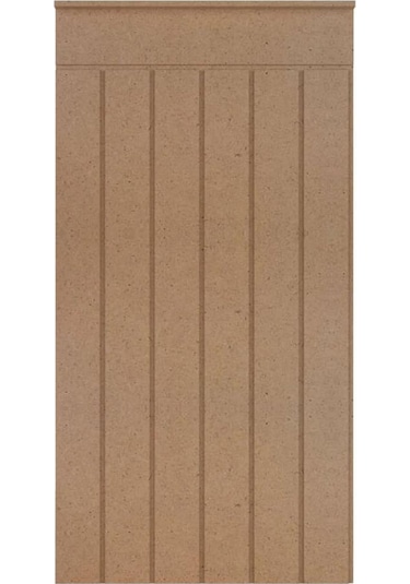 Dekoratif Duvar Paneli Boyanabilir Ahşap 6 Mm Ham Mdf Dekoratif Panel 5 Adet 54 X 103 Cm