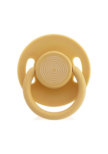 Wee Baby Cool Yuvarlak Uçlu Emzik No:1 Hardal 0-6 Ay