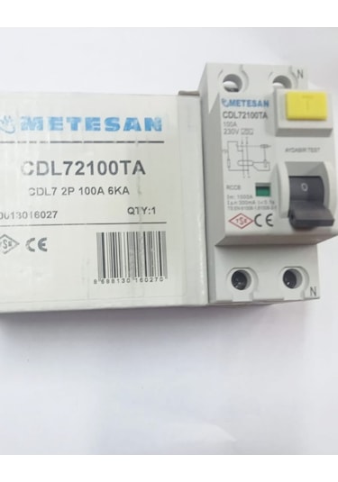 Cdl72100ta 2p 100a 6ka Metesan Kaçak Akım Rolesi