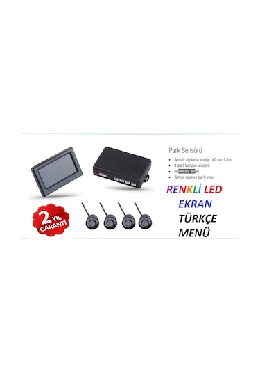 Autoware Lcd Ekranlı Sesli Ve Bipli Park Sensörü