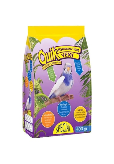 Quik Special Kabuksuz Kuş Yemi 400G
