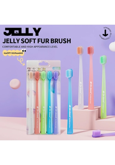 Yuqing 5 Adet Jöle Diş Fırçası Yetişkin Yumuşak Diş Fırçası Çift