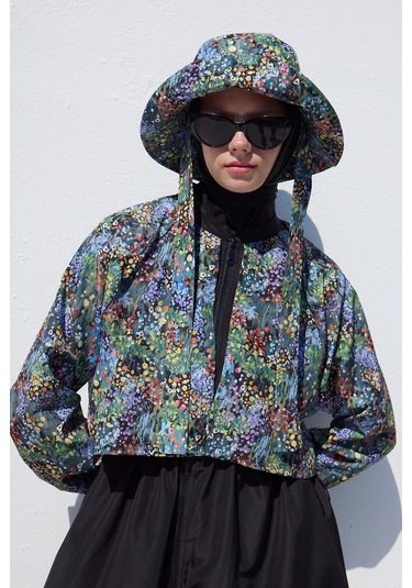 Manuka Bağlamalı Bucket Şapka Tıny Flower Çok Renkli