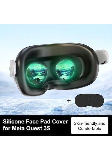 Tongxida Startrc Meta Quest 3s Yüz Maskesi Kapak Lens Koruma Kılıf Silikon