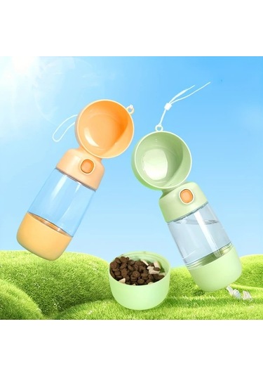 Willowhaven Beyaz 2si 1 Arada Taşınabilir Köpek Su Şişesi Ve Mama Kabı Sızdırmaz