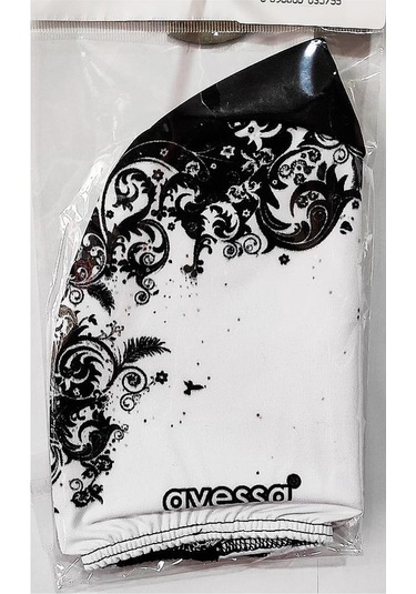 Avessa Bb-10c Beyaz-siyah Dijital Baskılı Bez Bone Beyaz - Siyah