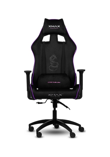 Rio Pus Balerion Terletmez Kadife Kumaş Siyah Gaming Oyuncu Koltuğu -13 Siyah