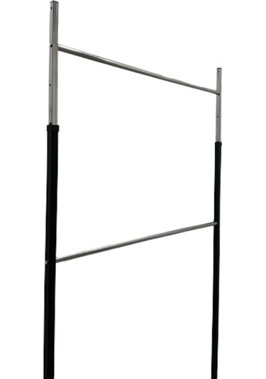 Çift Katlı Ayarlı Tekerlekli Stant, Elbise Askılığı, Mağaza Askılığı, Askılık 220x120 Cm Diğer