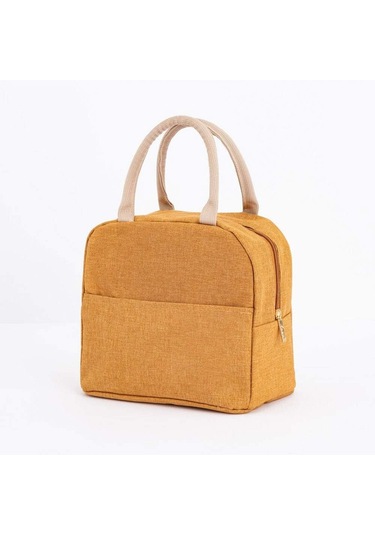 Öğle Yemeği Çantası Taze Soğutucu Çantalar Su Geçirmez Naylon Taşınabilir Fermuar Termal Oxford Öğle Yemeği Çantaları Kadınlar İçin Uygun Öğle Yemeği Kutusu Tote Gıda Çantaları 3 Siyah