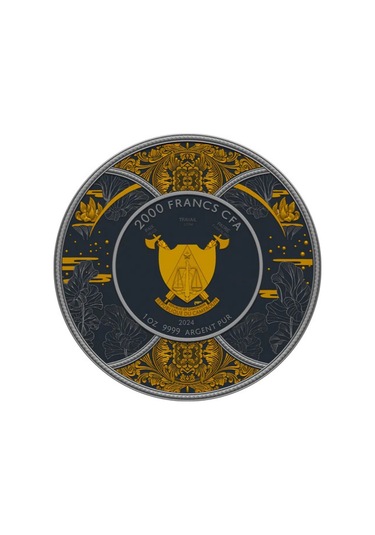 AgaKulche Durga Rutenyum 2024 Altın Kaplama Gümüş Sikke Coin