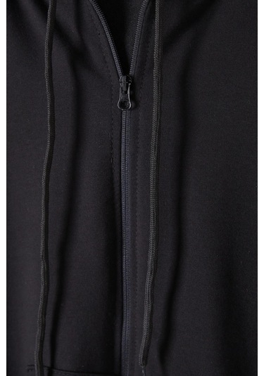 Fermuarlı Çocuk Hırka Siyah