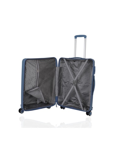 Mçs Polipropilen 3lü Valiz Seti Büyük & Kabin & Makyaj V374 S24sy1000081-set 10227 Sky Blue