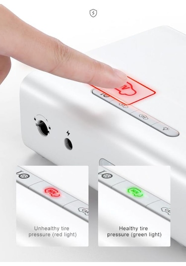 Baseus Tam Otomatik Şarjlı Hızlı Akıllı Araç lastik Şişirme Pompası Kompresöru