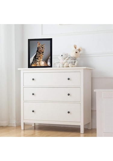 Gajeena 8 İnç 5'li Foto Çerçeve Seti - Duvar & Masaya Yerleştirilebilir - Dayanıklı Organik Plastik Cam - Ev Ofis Dekorasyonu