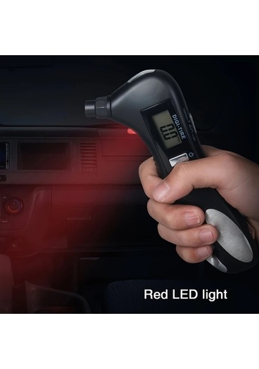 Boatshop1 1 Adet Siyah Kompakt 5 İn 1 Dijital Lastik Basınç Ölçer 246 Psı Çoklu Birim Dönüşümü Abs Arabalar Kamyonlar Bisikletler İçin