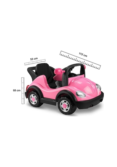 Akülü Araba Volkswagen Pembe