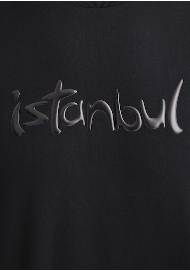 Mavi - İstanbul Baskılı Siyah Tişört 0613002-71379 Siyah