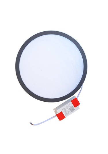 Yüksek Lümenli 34 Watt Ayarlı Sıva Altı Siyah Çerçeveli Panel Led Ilık Beyaz