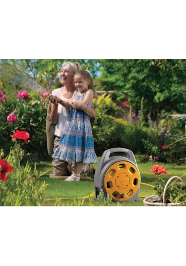 Hozelock 2382H 20 m Hortumlu Kapalı Hortum Toplama Sarma Makara Seti