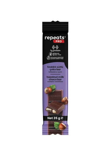 Pro Yüksek Proteinli Fındıklı Sütlü Çoko Bar 35gr