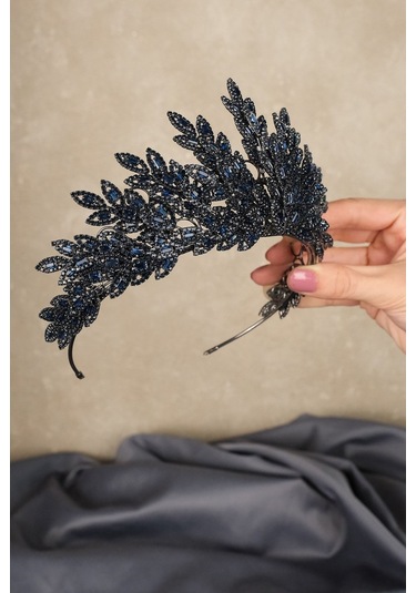 FdayAksesuar Gelinlere Özel Linda Yaprak Desenli Gelin Kına Tacı FRDY31644