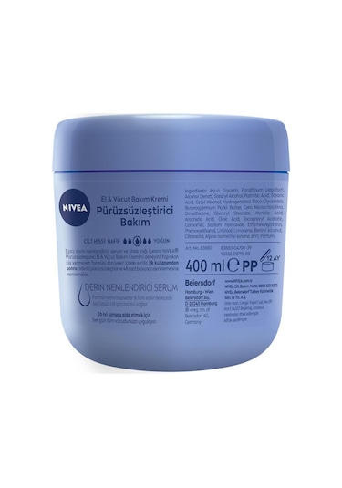 Nivea Pürüzsüzleştirici El & Vücut Bakım Kremi 400 ML