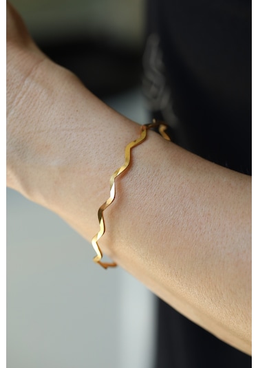 Yenigün Kuyumculuk Yatırımlık Zikzak Ajda Altın Bilezik