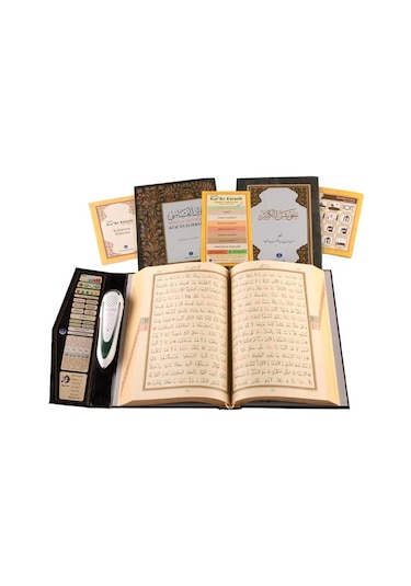 Kabe Desenli Kuran Okuyan Kalem Seti (Kabe Desen. Rahle Boy. Kart