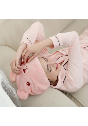 Honmex Yumuşak Süper Emici Kuru Saç Şapka, Banyo Kullanıma Uygun, Hızlı Kurutma, Yetişkinler İçin, Pembe Renkli Diğer