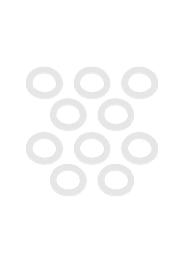 Neevoyu 10 Adet 1 1/4 İnç Beyaz Silikon Düz Yalıtım Y垫片: Isıya Dayanıklı, Toksiksiz, Su Isıtıcıları İçin Efficent Leakage Önleyici