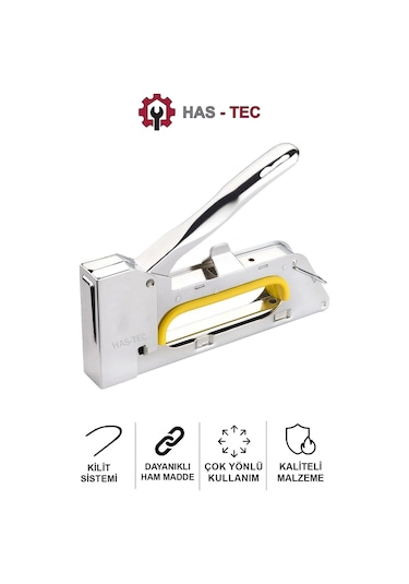 Profesyonel Büyük Zımba Makinesi + 1 Kutu Zımba Teli Deri, Kumaş, Plastik, Ahşap İçin Dayanıklı