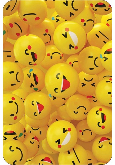 Sarı Smiley Banyo Halısı Klozet Takımı Paspas Seti Bs296