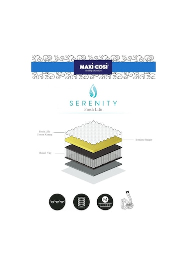 Uzunbebe 120X200 Maxi-Cosi Yaylı Yatak Ortopedik Yaylı Yatak
