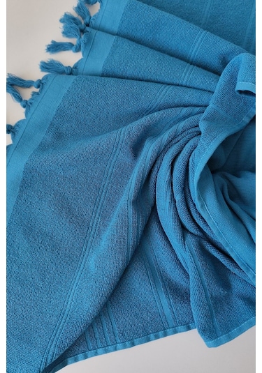 Havlu Peştemal 90x175cm - Yumuşak Ve Yüksek Su Emici - %100 Pamuk Kobalt