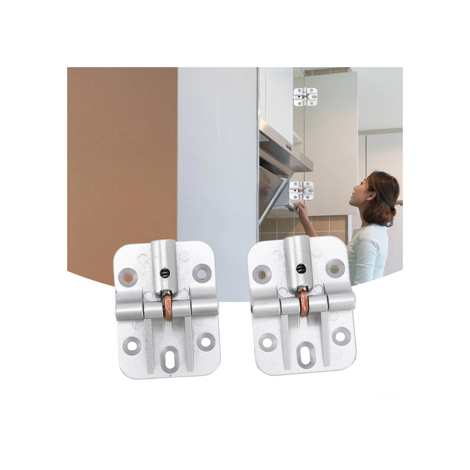 Geeroyoo 2 Adet Çinko Alyüminyum Kapı Menteşesi - 90/180 Derece Konumlandırma, Sessiz Ve Süratli Çalışma, Dolap Ve Gardrop Kapıları İçin Uygun Diğer