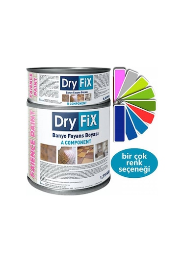 Dryfix 1 Kg Faience Paint Fayans Boyası Tüm Renkler Ve Agt Mevcut