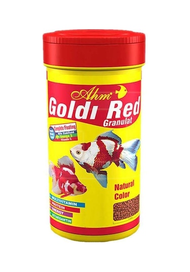 Ahm Goldi Red Ganulat Balık Yemi 100 Ml