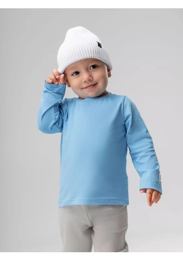 Bodo Bebekler İçin Pıc Efektiyle Sweatshirti 238856980 Açık Mavi