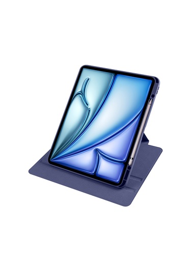 İpad Air Uyumlu 11inç M2 2024 Kılıf Termik Kalem Bölmeli Dönebilen Standlı Kılıf Air 4./5.nesil Uyumlu