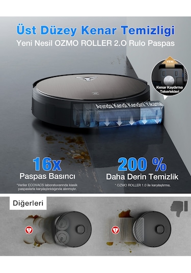 Ecovacs Deebot X11 Pro Omni Robot Süpürge ve Paspas