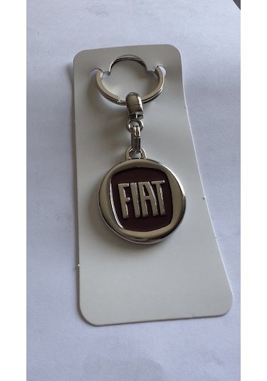 Fiat Uyumlu Anahtarlık Metal 3d Metal Otomobil Anahtarlığı