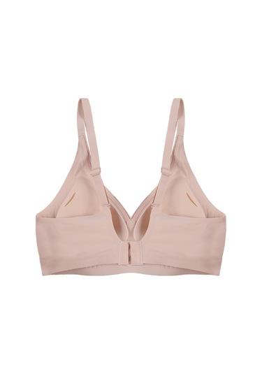 Balensiz Lazer Dikişsiz Kaplı Dekolteli Büstiyer Sütyen Ten
