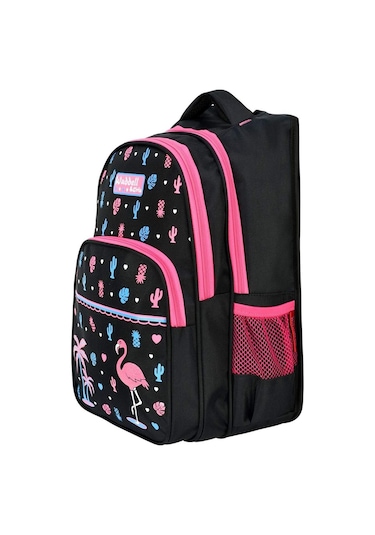 Waddell Flamingo Desenli İlkokul + Beslenme Çantası 3001