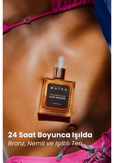 Matsu Professional Golden Hour Işıltılı Bronzlaştırıcı Vücut Yağı 50 ML