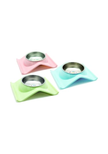 Ally Paws 10100 Çelik Köpek Mama ve Su Kabı 370 ML Çok Renkli
