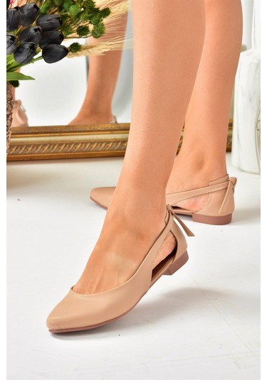 Fox Shoes Ten Kadın Babet H726324009 Ten Ten Rengi