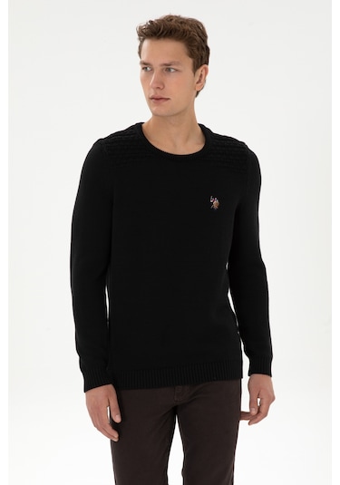 U.s. Polo Assn. Erkek Siyah Kazak /triko 50314975-vr046 Siyah