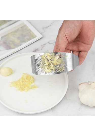 Sarımsak Presi Salıncak, Paslanmaz Çelik Sarımsak Kıyma Makinesi Kırıcı Sıkacağı, Mutfak Aleti Siyah